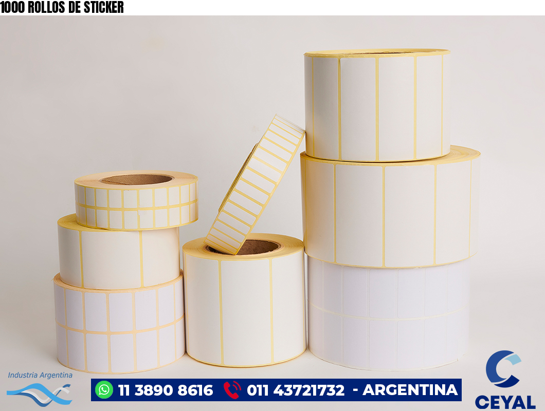 1000 ROLLOS DE STICKER
