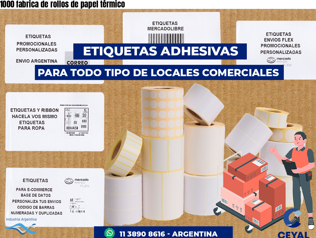 1000 fabrica de rollos de papel térmico