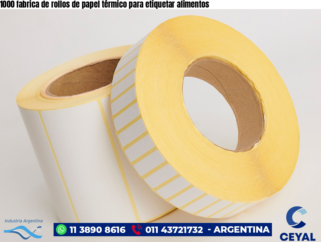 1000 fabrica de rollos de papel térmico para etiquetar alimentos