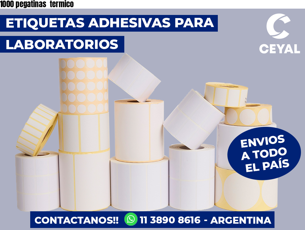 1000 pegatinas  termico