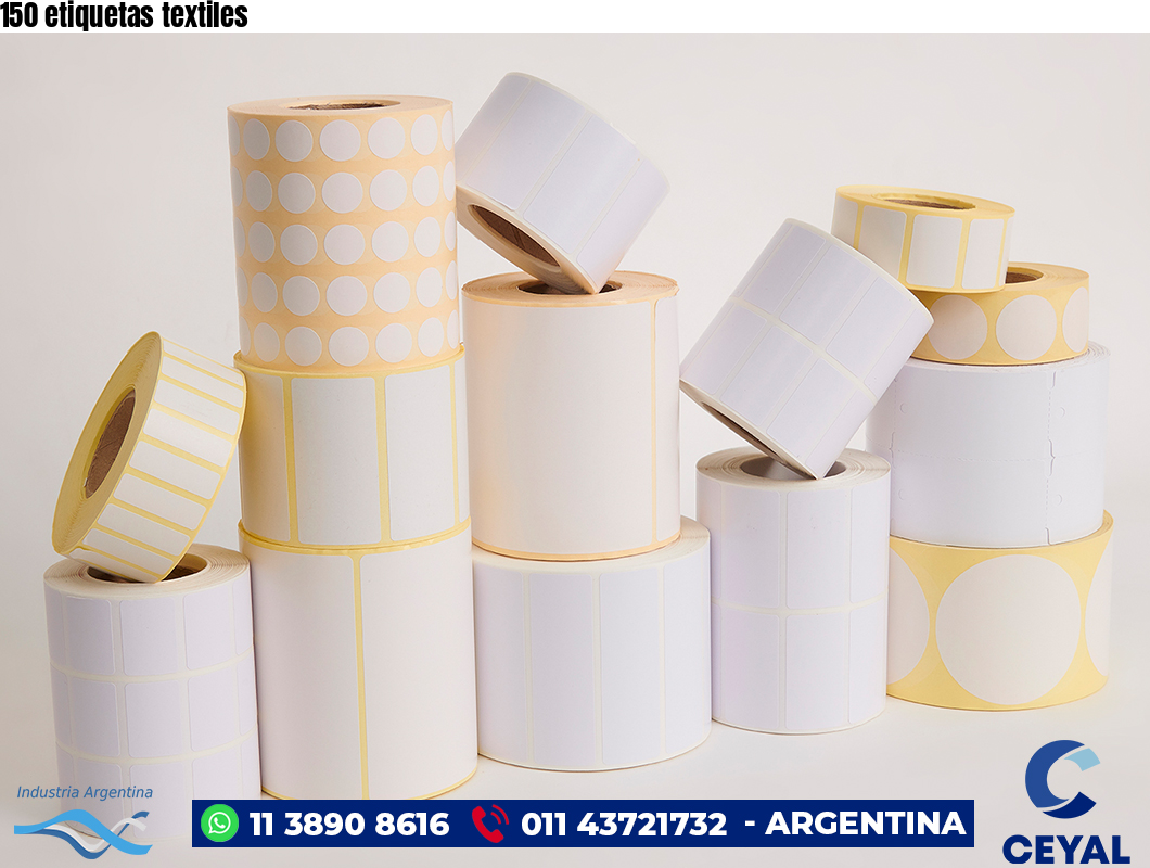 150 etiquetas textiles