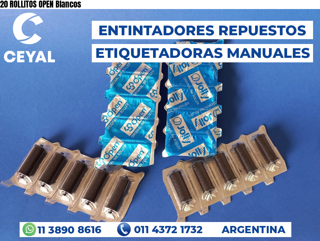 20 ROLLITOS OPEN Blancos
