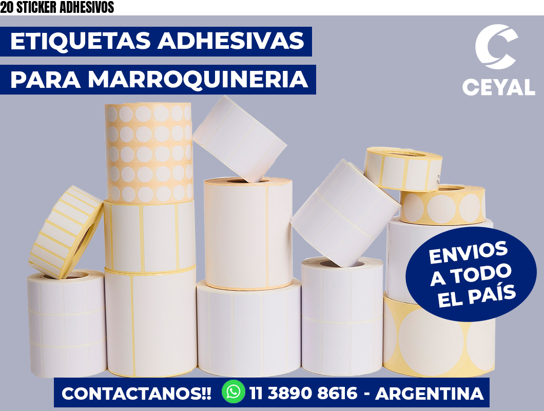 20 STICKER ADHESIVOS