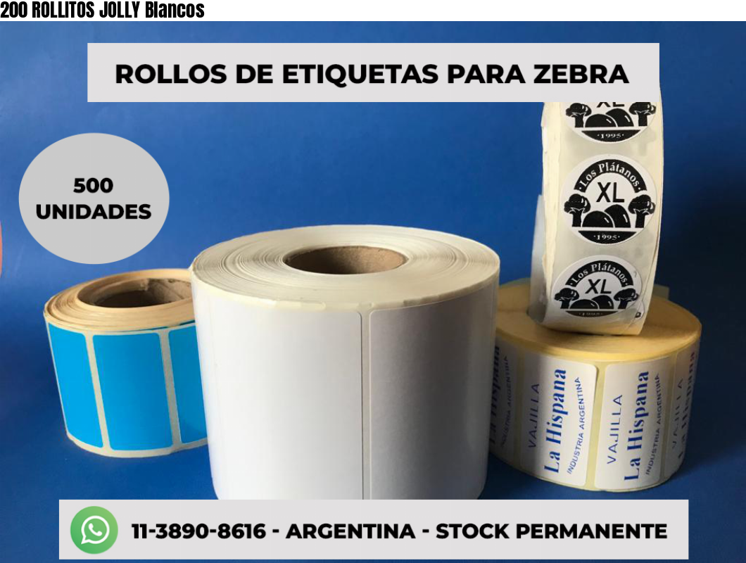 200 ROLLITOS JOLLY Blancos