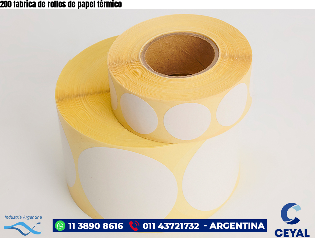 200 fabrica de rollos de papel térmico