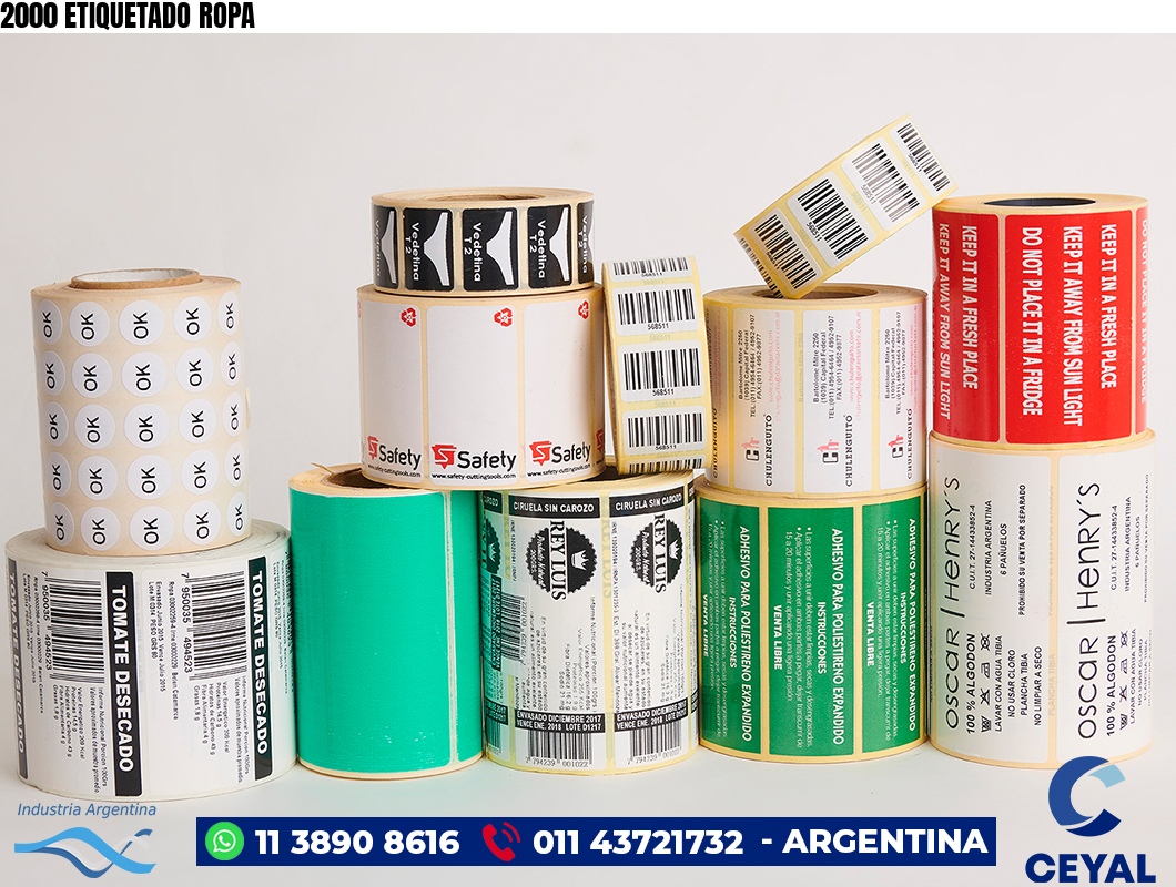 2000 ETIQUETADO ROPA