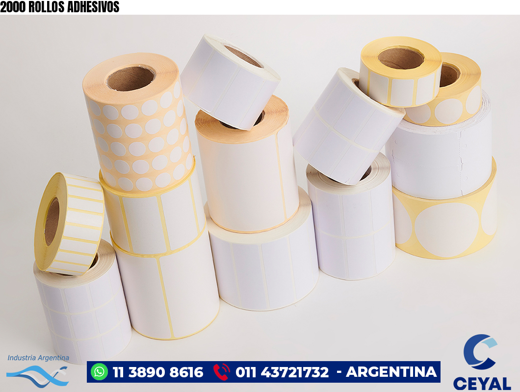 2000 ROLLOS ADHESIVOS