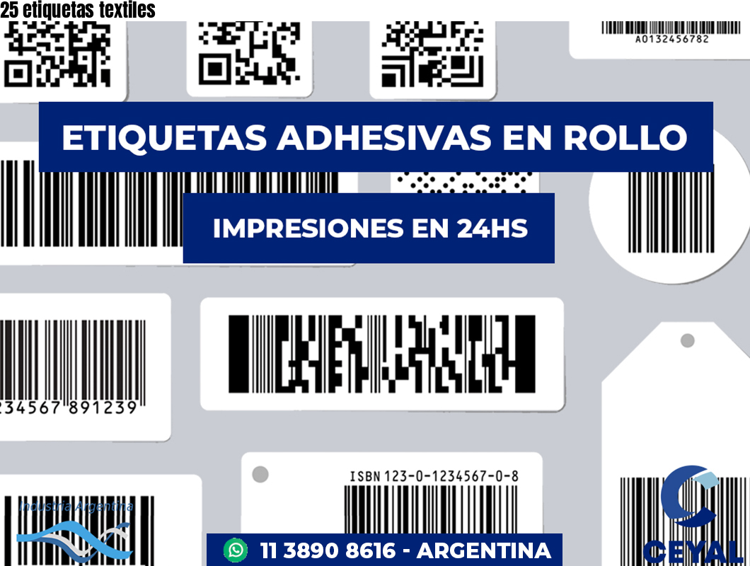 25 etiquetas textiles