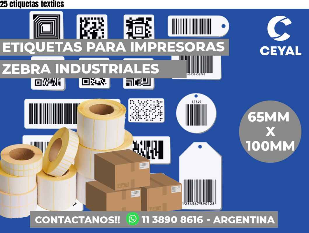 25 etiquetas textiles