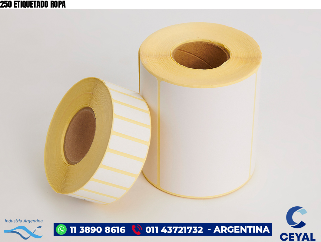 250 ETIQUETADO ROPA
