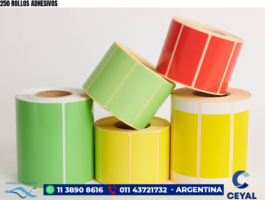 250 ROLLOS ADHESIVOS