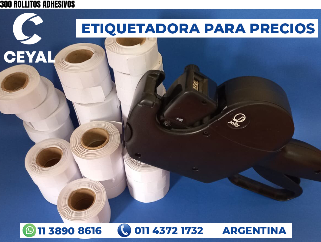 300 ROLLITOS ADHESIVOS