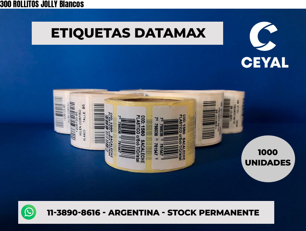 300 ROLLITOS JOLLY Blancos
