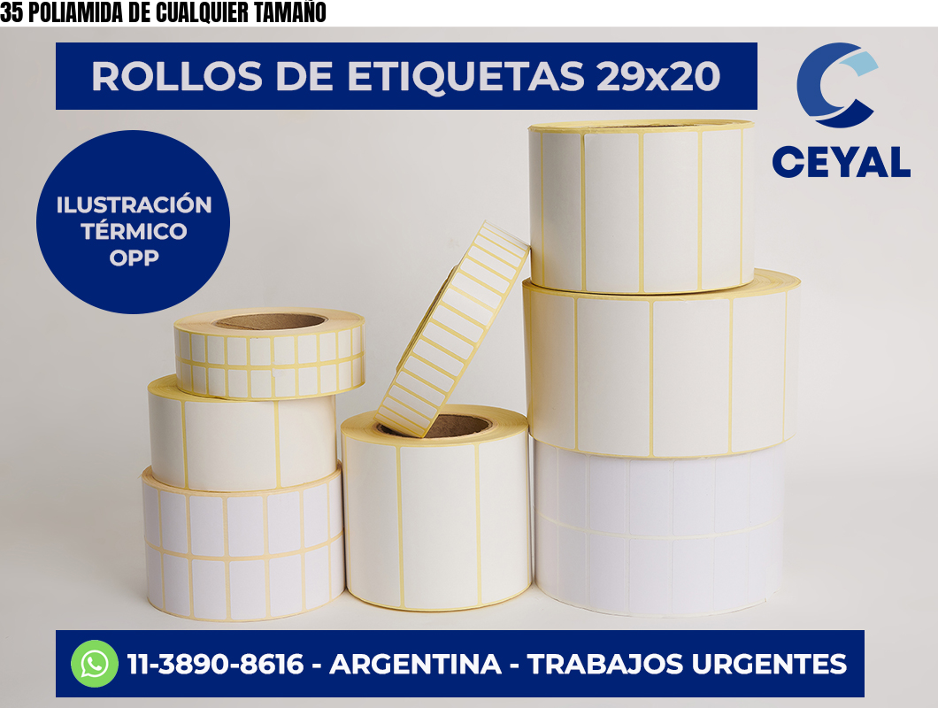 35 POLIAMIDA DE CUALQUIER TAMAÑO