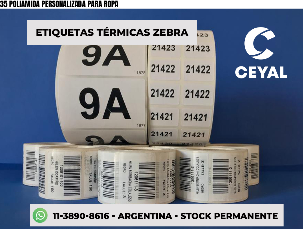 35 POLIAMIDA PERSONALIZADA PARA ROPA