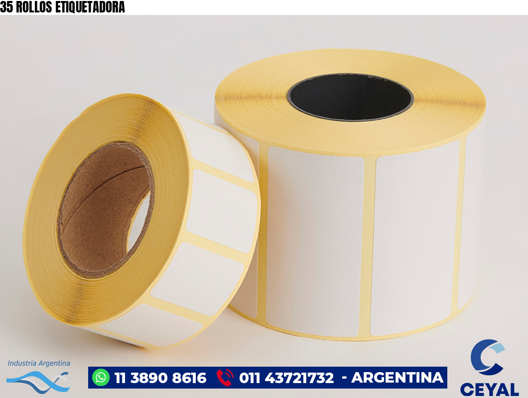 35 ROLLOS ETIQUETADORA