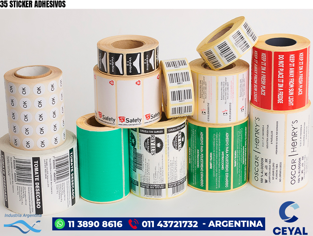 35 STICKER ADHESIVOS