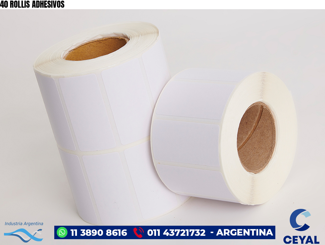 40 ROLLIS ADHESIVOS