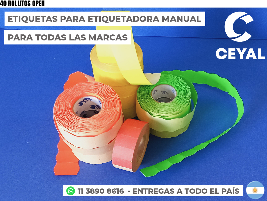 40 ROLLITOS OPEN