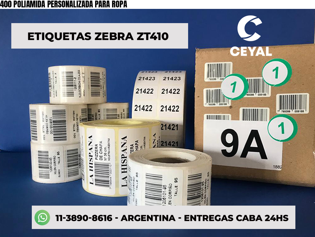 400 POLIAMIDA PERSONALIZADA PARA ROPA