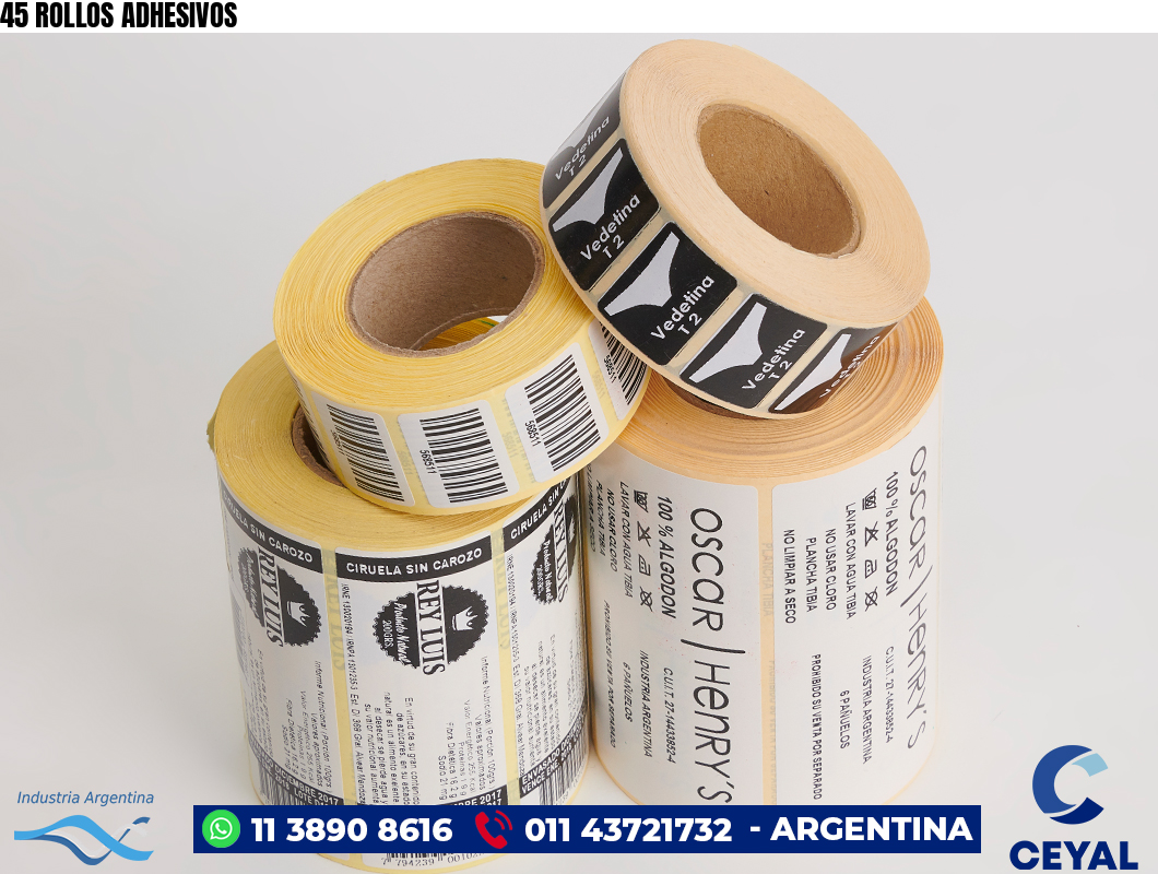 45 ROLLOS ADHESIVOS
