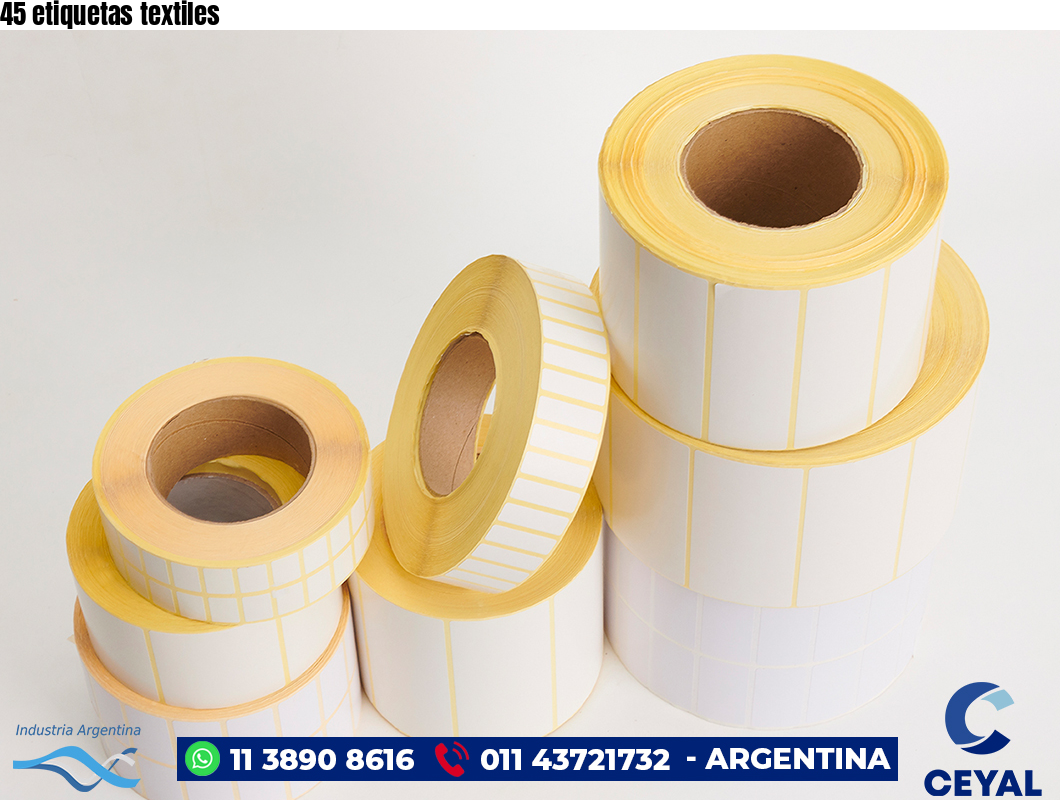 45 etiquetas textiles