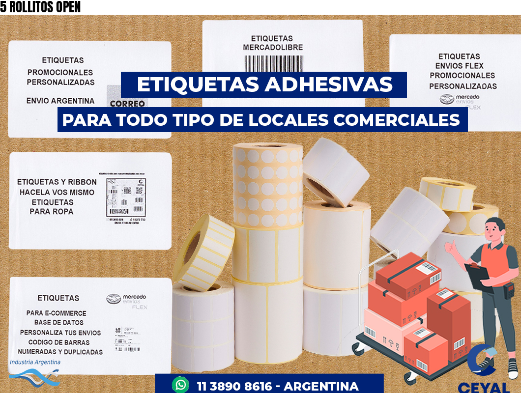 5 ROLLITOS OPEN
