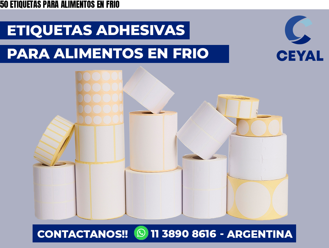 50 ETIQUETAS PARA ALIMENTOS EN FRIO