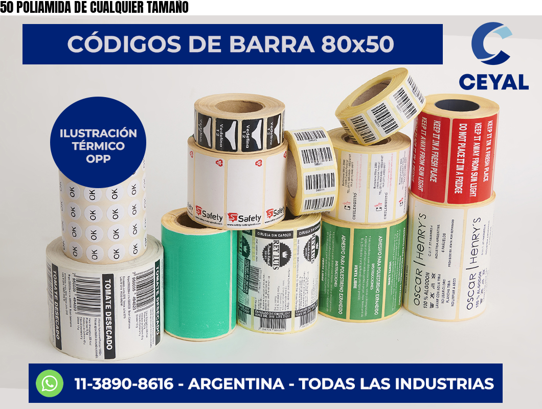 50 POLIAMIDA DE CUALQUIER TAMAÑO