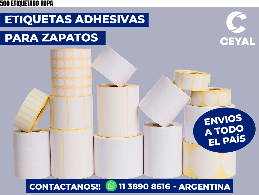 500 ETIQUETADO ROPA