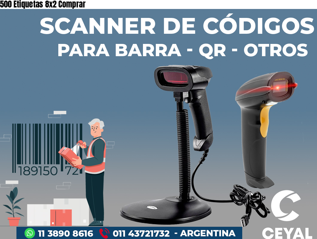 500 Etiquetas 8x2 Comprar