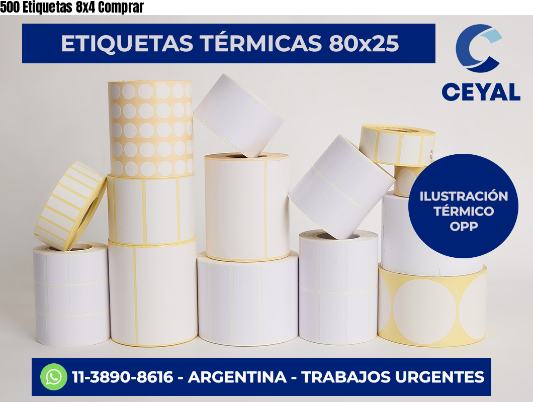 500 Etiquetas 8×4 Comprar