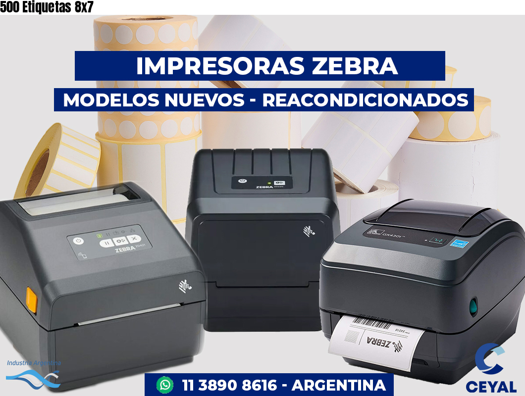 500 Etiquetas 8x7