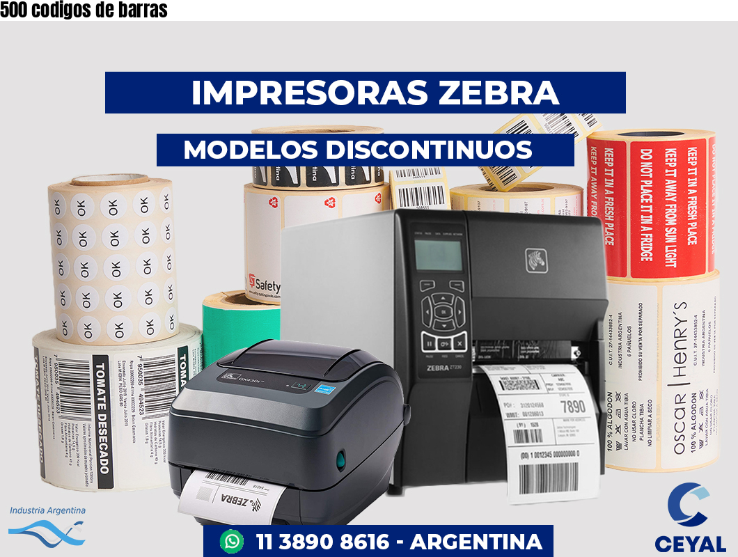 500 codigos de barras