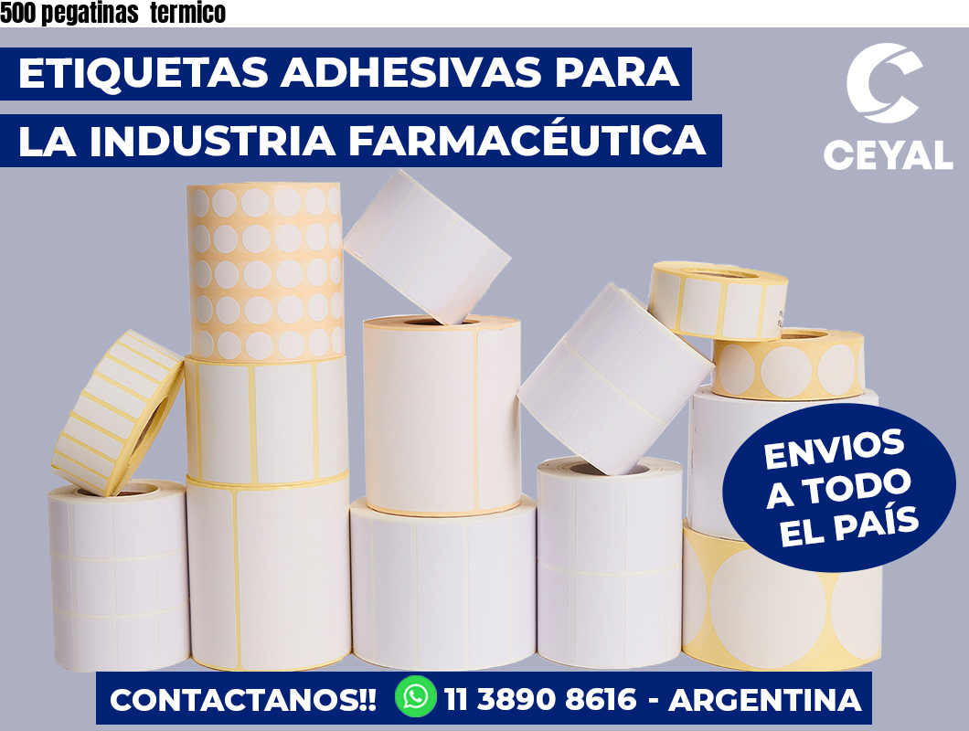 500 pegatinas termico