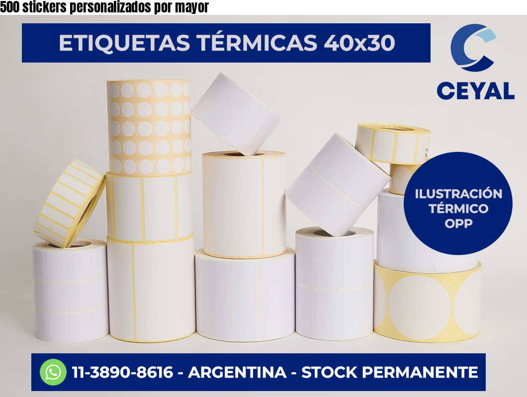 500 stickers personalizados por mayor