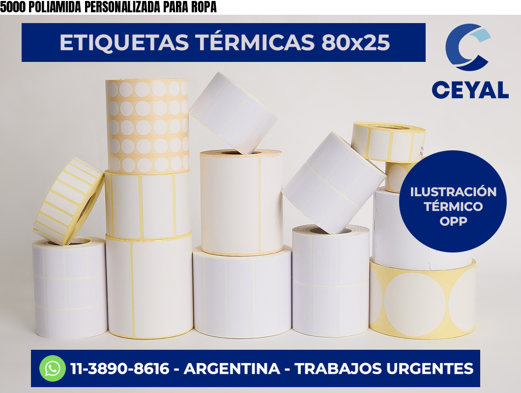 5000 POLIAMIDA PERSONALIZADA PARA ROPA