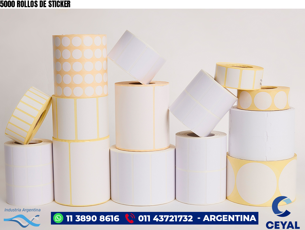 5000 ROLLOS DE STICKER