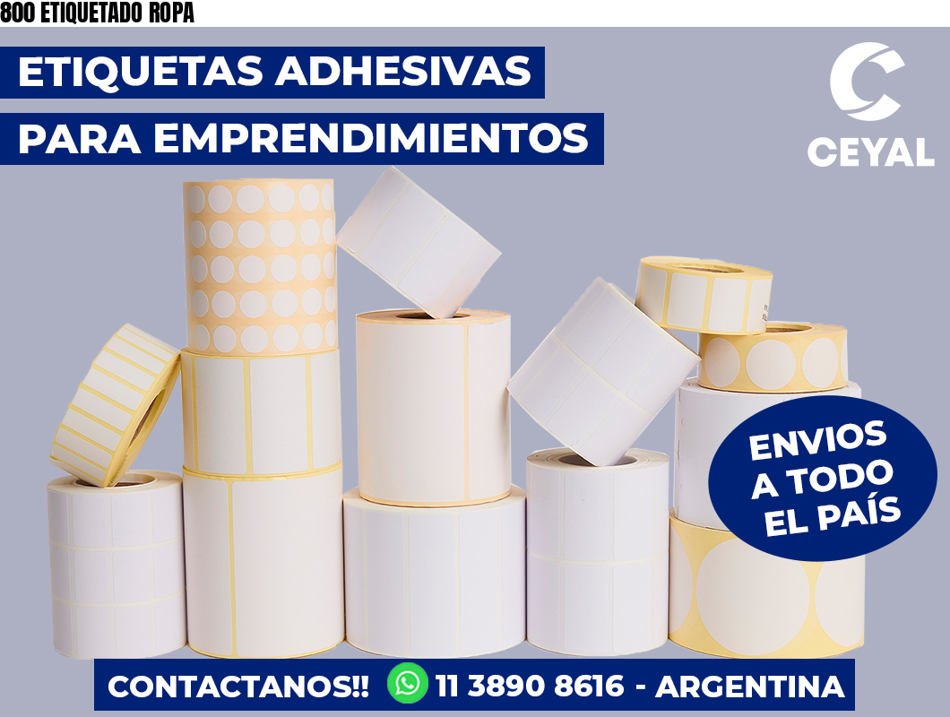 800 ETIQUETADO ROPA