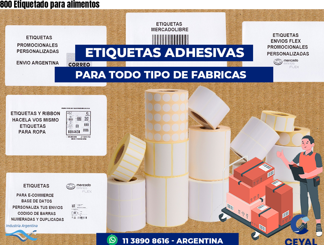 800 Etiquetado para alimentos