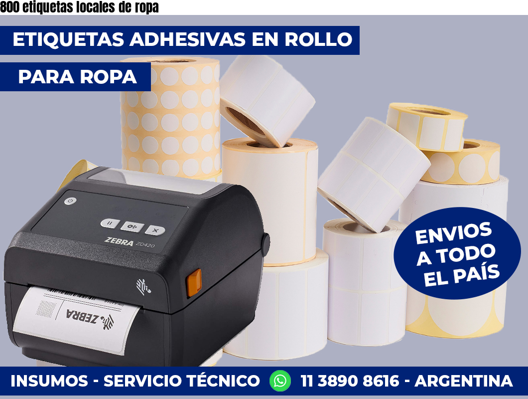 800 etiquetas locales de ropa