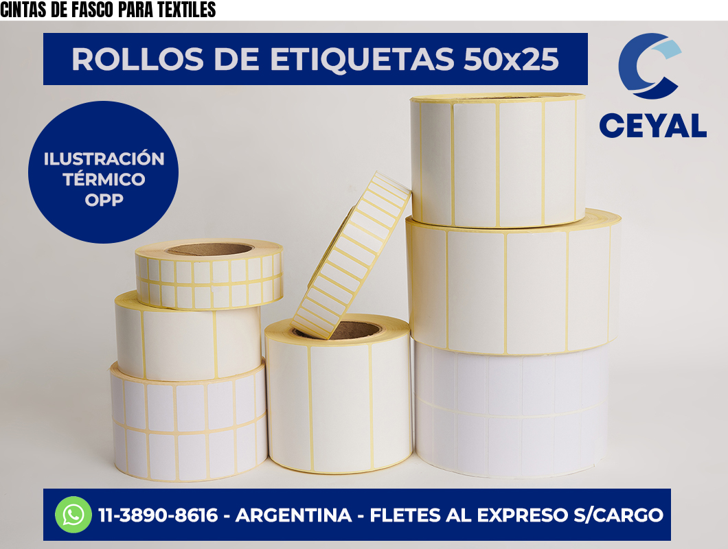 CINTAS DE FASCO PARA TEXTILES