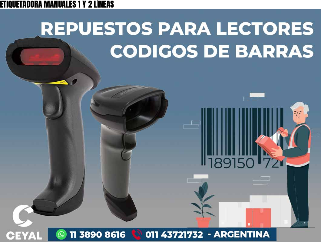ETIQUETADORA MANUALES 1 Y 2 LÍNEAS