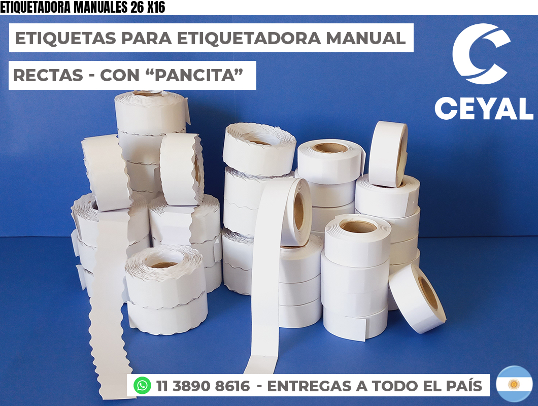 ETIQUETADORA MANUALES 26 X16