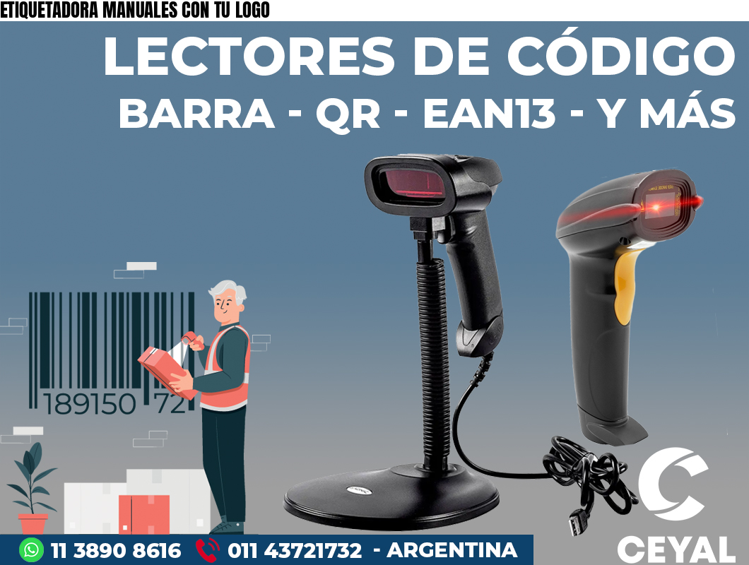 ETIQUETADORA MANUALES CON TU LOGO