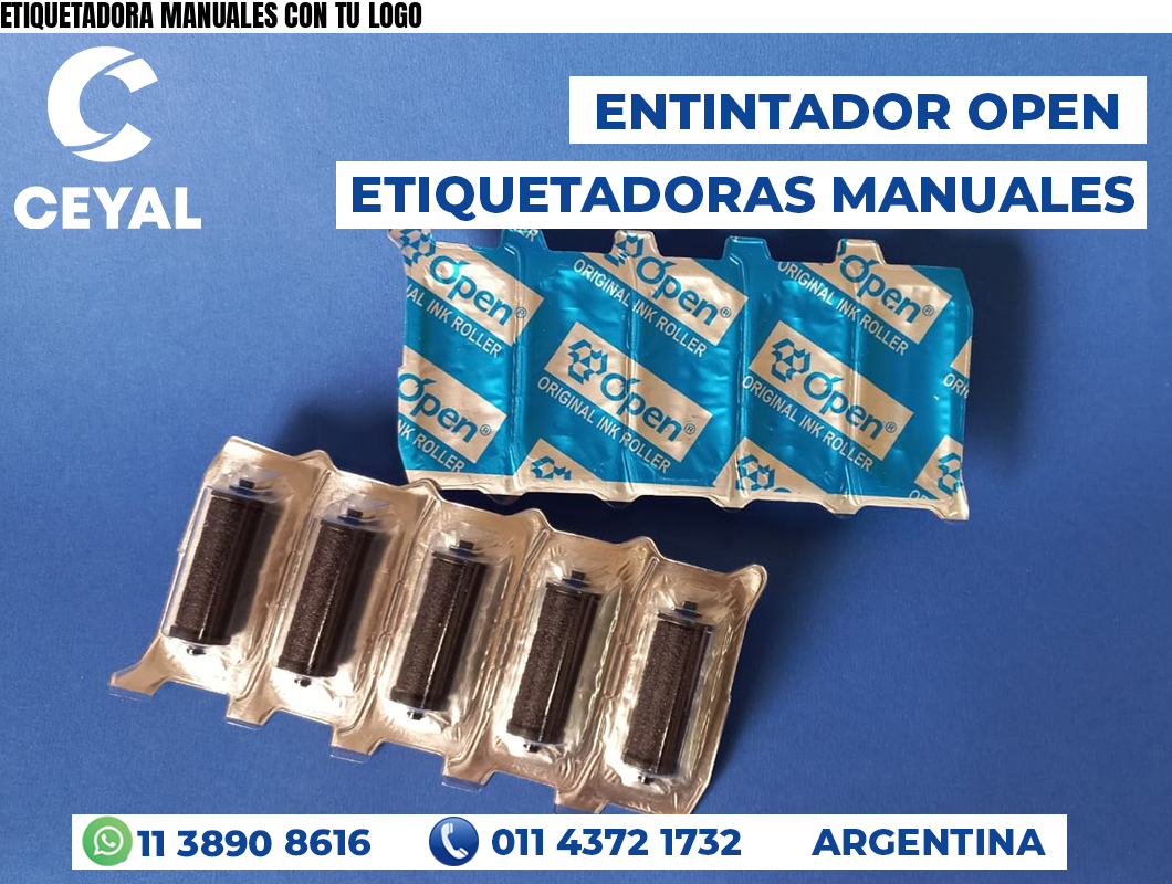 ETIQUETADORA MANUALES CON TU LOGO