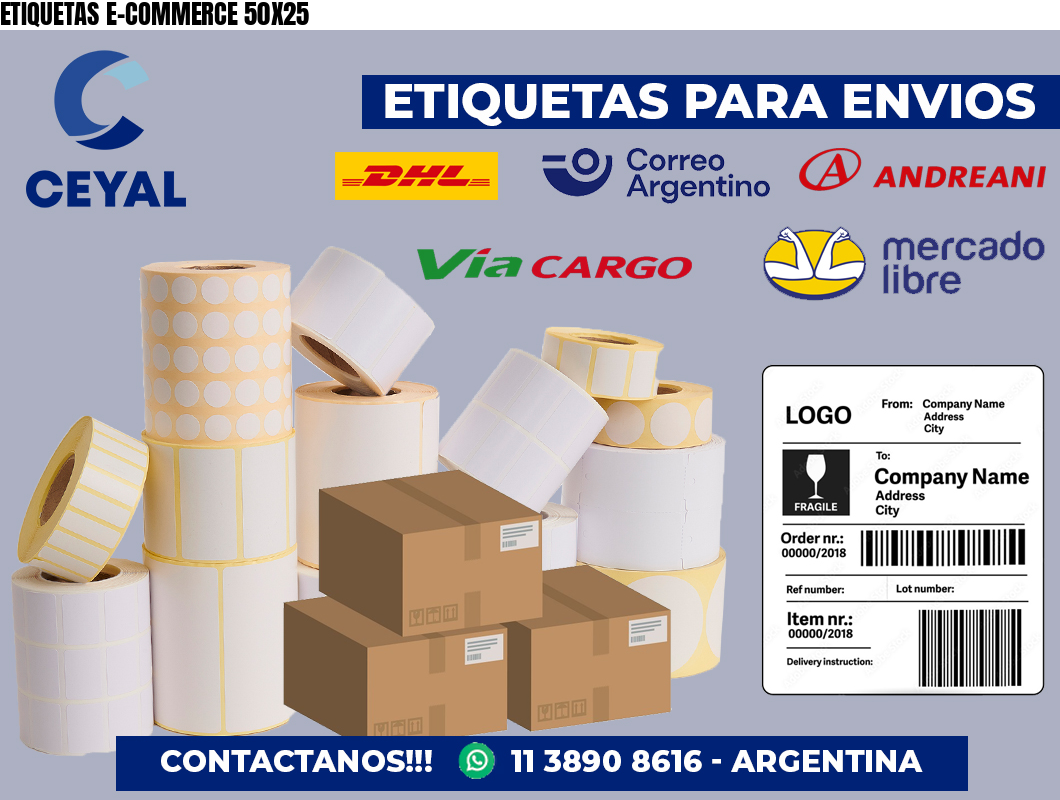 ETIQUETAS E-COMMERCE 50X25