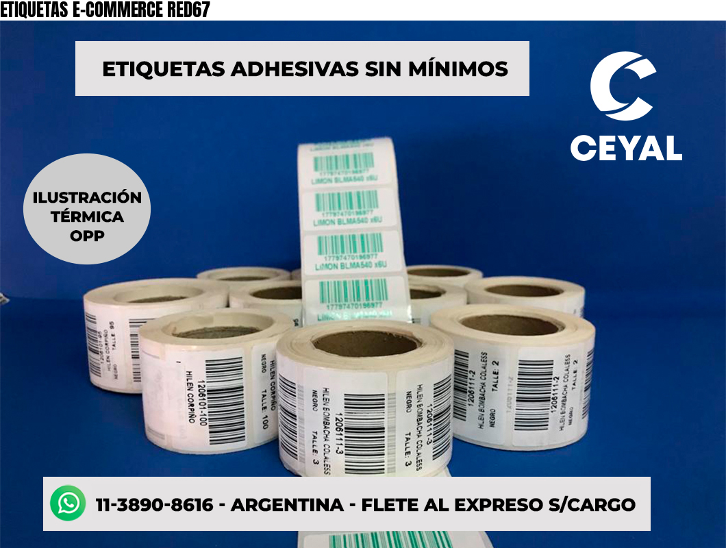 ETIQUETAS E-COMMERCE RED67