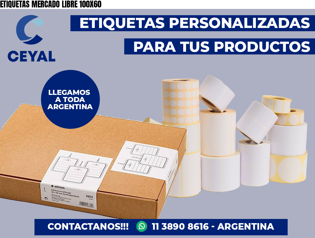 ETIQUETAS MERCADO LIBRE 100X60
