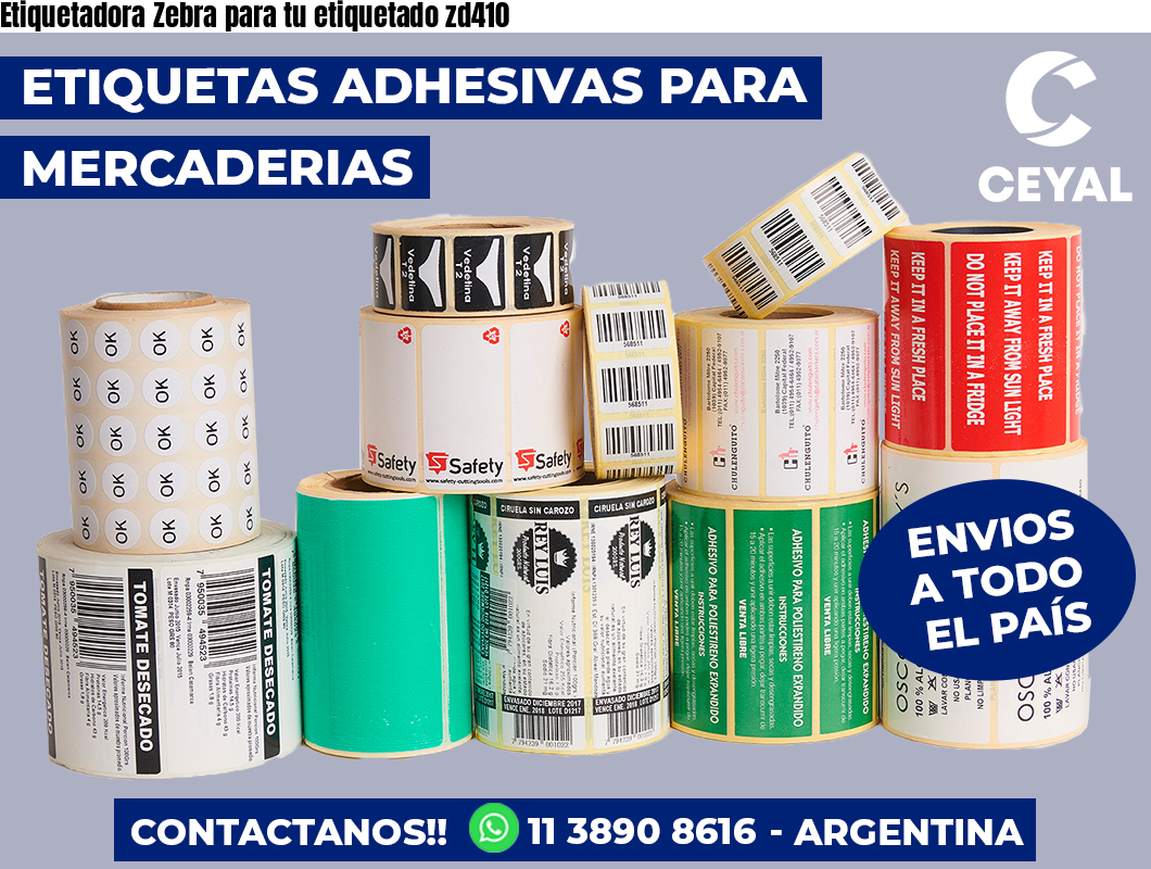 Etiquetadora Zebra para tu etiquetado zd410